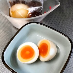 簡単味付け半熟卵